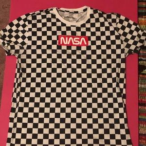 Checkered NASA tee